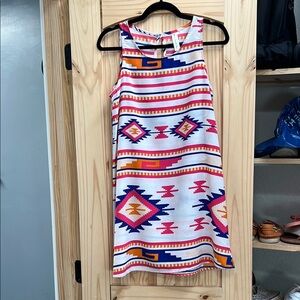 Tribal Print Sleeveless Dress